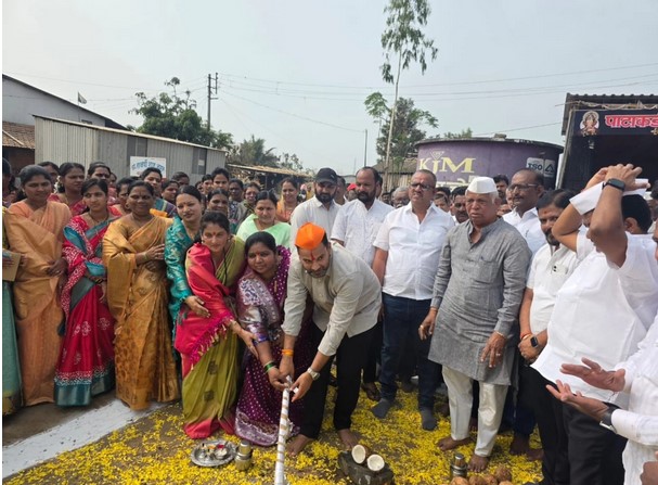Accelerating the development of Nagaon area Work on a concrete road worth Rs 5 crore begins
